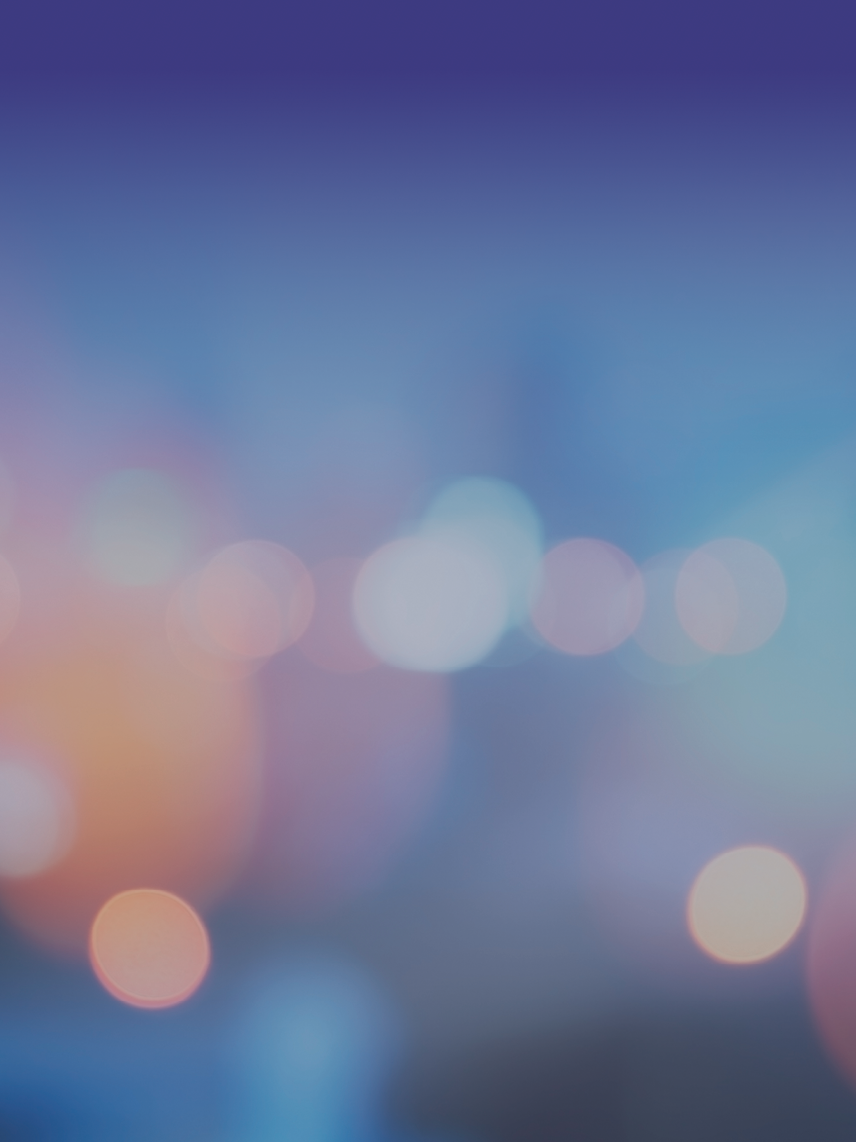 abstract background with bokeh defocused lights and shadow from cityscape at night, vintage or retro color tone 