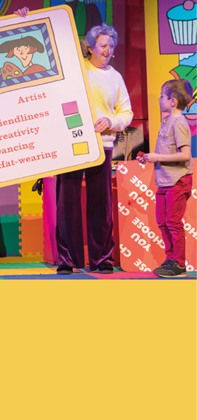 Edinburgh Christmas, You Choose, Kids show, spiegeltent, Festival Square