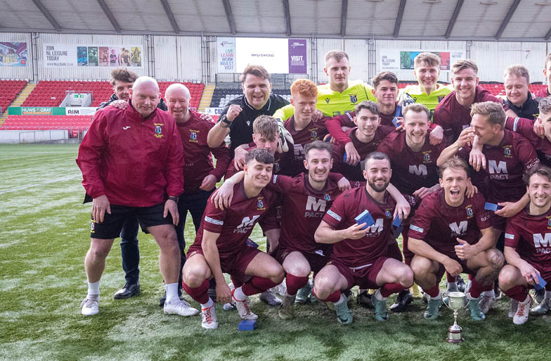 07APR24 East Kilbride v Tranent, Lowland League Cup Final 2024 at Broadwood Stadium, Cumbernauld. Tranent won on penalties.