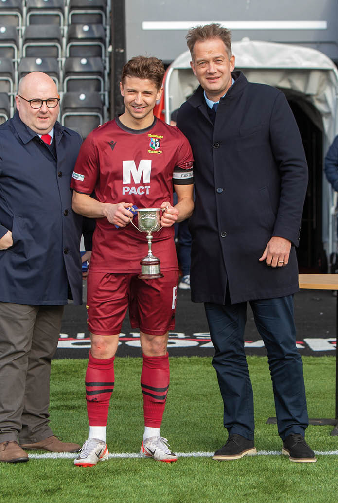 07APR24 East Kilbride v Tranent, Lowland League Cup Final 2024 at Broadwood Stadium, Cumbernauld. Tranent won on penalties.