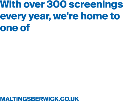 With over 300 screenings every year, we're home to one of Northumberland’s busiest independent cinemas. ￼ Treat yours...