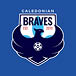 A blue and white logo for the Calgary Braves. AI generated content