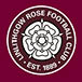 A logo for the football club, Linthgow Rose, with a rose and a compass. AI generated content